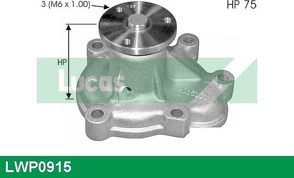 LUCAS LWP0915 - Водяной насос autosila-amz.com