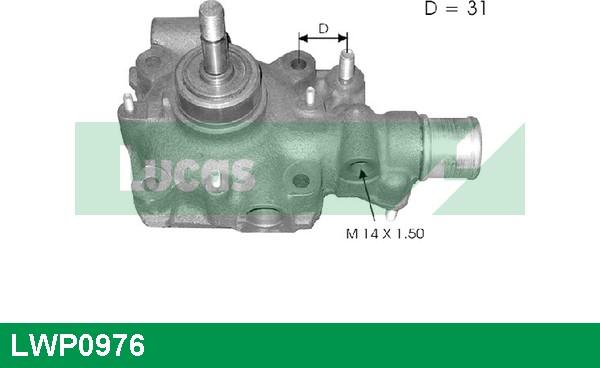 LUCAS LWP0976 - Водяной насос autosila-amz.com