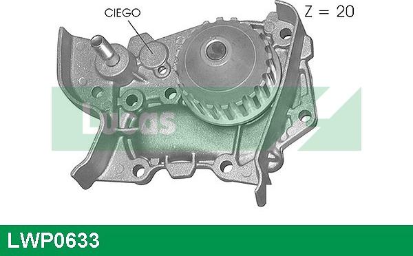 LUCAS LWP0633 - Водяной насос autosila-amz.com