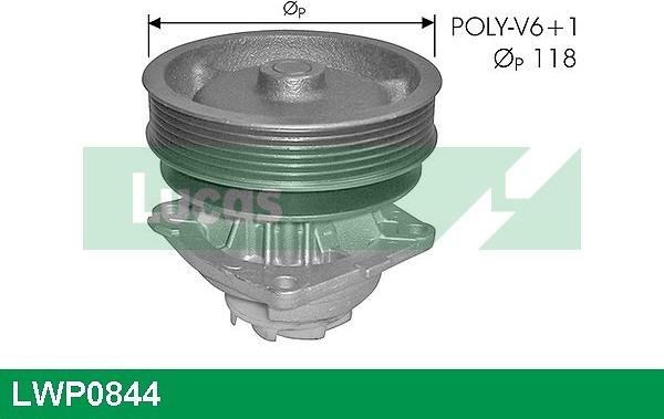 LUCAS LWP0844 - Водяной насос autosila-amz.com