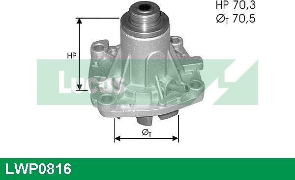 LUCAS LWP0816 - Водяной насос autosila-amz.com