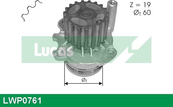 LUCAS LWP0761 - Водяной насос autosila-amz.com