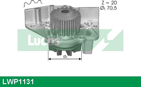 LUCAS LWP1131 - Водяной насос autosila-amz.com