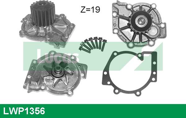 LUCAS LWP1356 - Водяной насос autosila-amz.com