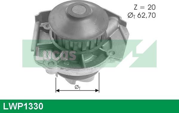 LUCAS LWP1330 - Водяной насос autosila-amz.com