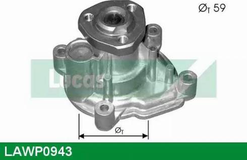 Lucas Engine Drive LAWP0943 - Водяной насос autosila-amz.com