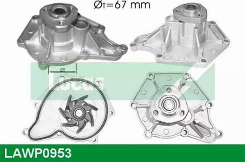 Lucas Engine Drive LAWP0953 - Водяной насос autosila-amz.com