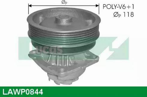 Lucas Engine Drive LAWP0844 - Водяной насос autosila-amz.com