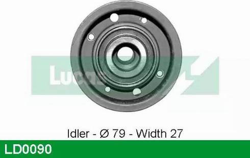 Lucas Engine Drive LD0090 - Натяжной ролик, зубчатый ремень ГРМ autosila-amz.com