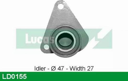 Lucas Engine Drive LD0155 - Натяжной ролик, зубчатый ремень ГРМ autosila-amz.com