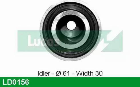 Lucas Engine Drive LD0156 - Направляющий ролик, зубчатый ремень ГРМ autosila-amz.com