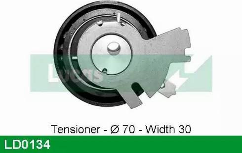 Lucas Engine Drive LD0134 - Натяжной ролик, зубчатый ремень ГРМ autosila-amz.com