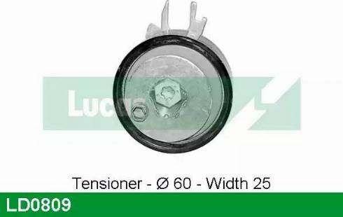 Lucas Engine Drive LD0809 - Натяжной ролик, зубчатый ремень ГРМ autosila-amz.com