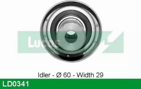 Lucas Engine Drive LD0341 - Натяжной ролик, зубчатый ремень ГРМ autosila-amz.com