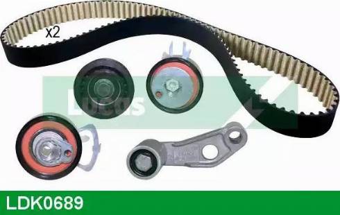 Lucas Engine Drive LDK0689 - Комплект зубчатого ремня ГРМ autosila-amz.com