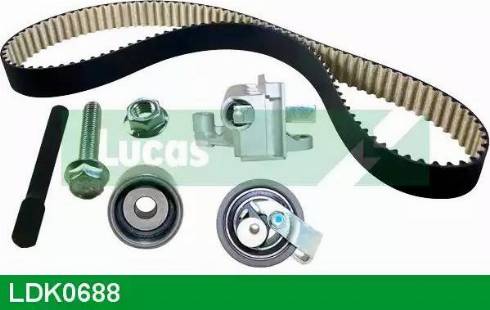 Lucas Engine Drive LDK0688 - Комплект зубчатого ремня ГРМ autosila-amz.com
