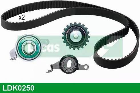 Lucas Engine Drive LDK0250 - Комплект зубчатого ремня ГРМ autosila-amz.com