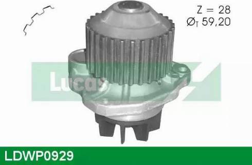 Lucas Engine Drive LDWP0929 - Водяной насос autosila-amz.com