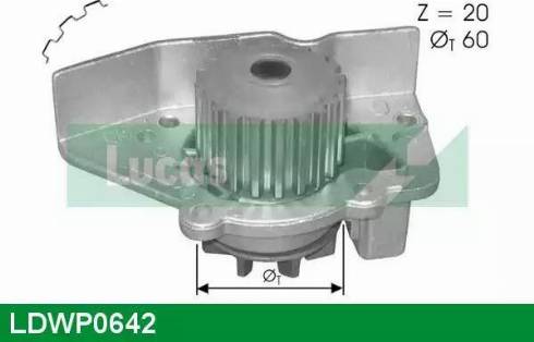 Lucas Engine Drive LDWP0642 - Водяной насос autosila-amz.com