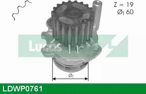 Lucas Engine Drive LDWP0761 - Водяной насос autosila-amz.com