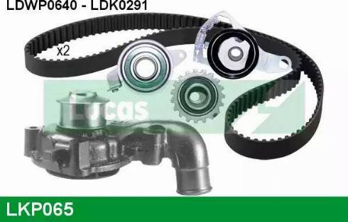 Lucas Engine Drive LKP065 - Водяной насос + комплект зубчатого ремня ГРМ autosila-amz.com