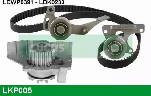 Lucas Engine Drive LKP005 - Водяной насос + комплект зубчатого ремня ГРМ autosila-amz.com