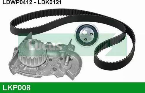 Lucas Engine Drive LKP008 - Водяной насос + комплект зубчатого ремня ГРМ autosila-amz.com