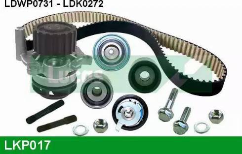 Lucas Engine Drive LKP017 - Водяной насос + комплект зубчатого ремня ГРМ autosila-amz.com