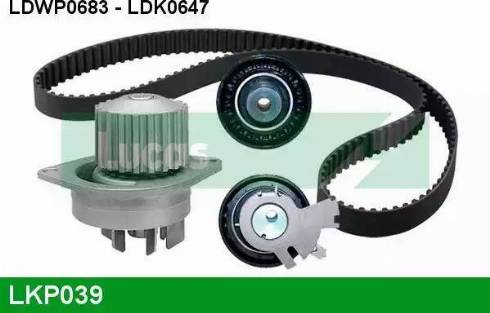 Lucas Engine Drive LKP039 - Водяной насос + комплект зубчатого ремня ГРМ autosila-amz.com