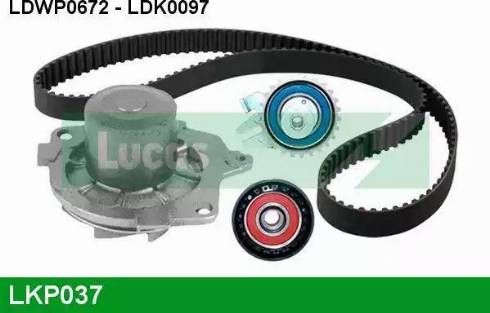 Lucas Engine Drive LKP037 - Водяной насос + комплект зубчатого ремня ГРМ autosila-amz.com