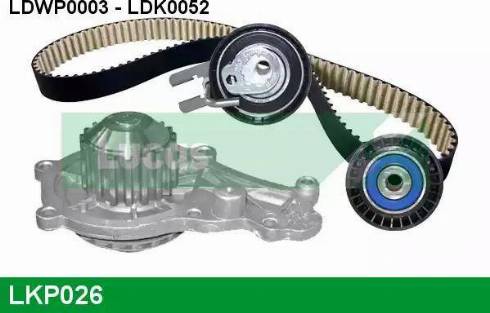 Lucas Engine Drive LKP026 - Водяной насос + комплект зубчатого ремня ГРМ autosila-amz.com