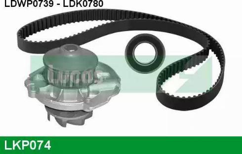 Lucas Engine Drive LKP074 - Водяной насос + комплект зубчатого ремня ГРМ autosila-amz.com