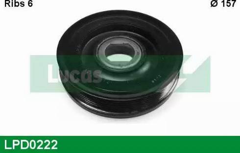 LUCAS LPD0222 - Шкив коленчатого вала autosila-amz.com