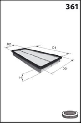 Lucas Filters LFAF689 - Воздушный фильтр, двигатель autosila-amz.com