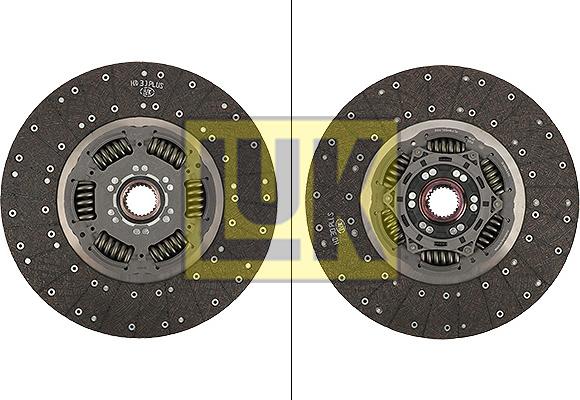 LUK 343 0285 10 - Clutch disc/plate (430mm) fits: RVI C, D, K, T VOLVO FM, FM II, FM III, FMX II, FMX III 09.05- autosila-amz.com