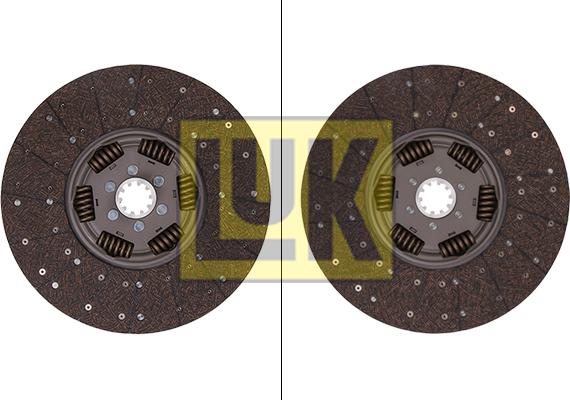 LUK 338 0155 10 - Диск сцепления, фрикцион autosila-amz.com