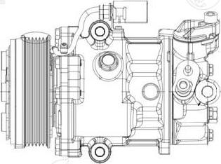 Luzar LCAC 1853 - Компрессор кондиц. для а м vw polo sedan (10-) 1.6i Luzar LCAC 1853 autosila-amz.com