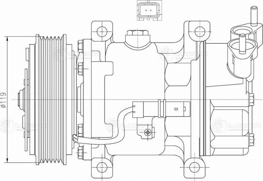 Luzar LCAC 2026 - Компрессор кондиционера autosila-amz.com