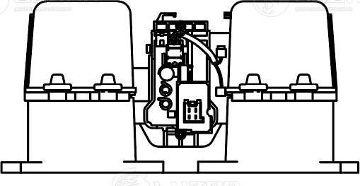 Luzar LFh 1201 - Э/вентилятор отоп. для а/м MAN TGA (02-)/TGS (07-)/TGX (07-) (в корпусе c резист.) (LFh 1201) autosila-amz.com