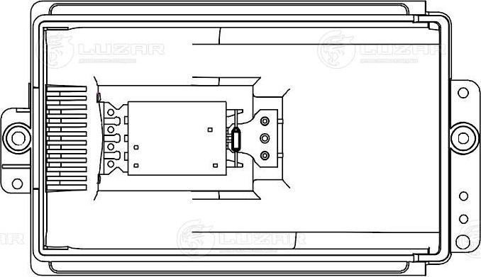 Luzar LFR 18J0 - Резистор э/вент. отоп. для а/м Skoda Octavia (96-)/VW Golf IV (96-) (LFR 18J0) autosila-amz.com