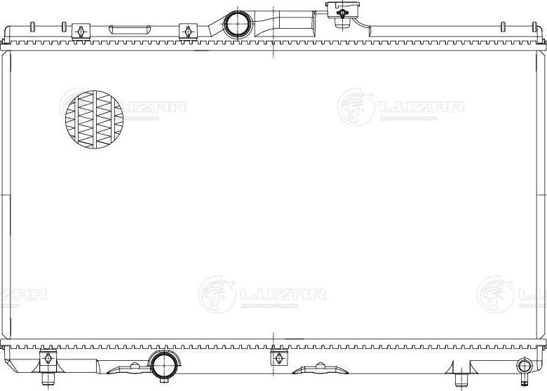 Luzar LRc 1914 - Радиатор, охлаждение двигателя autosila-amz.com