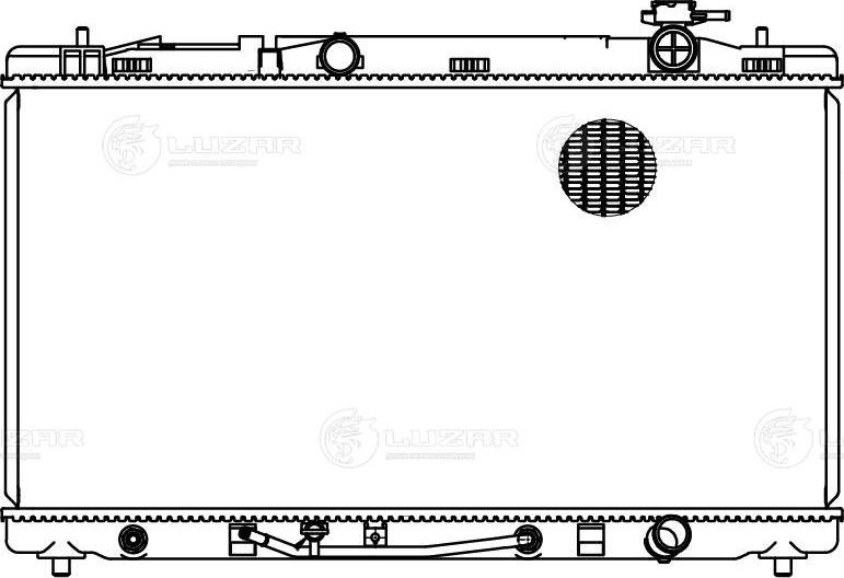 Luzar LRc 19119 - Радиатор охл. для а/м Toyota Camry (XV40) (07-) 3.5i AT (LRc 19119) autosila-amz.com