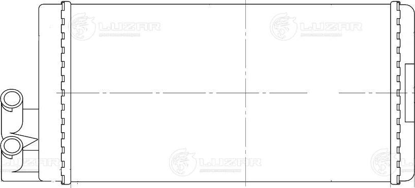 Luzar LRh 1802 - Радиатор отопит. для а/м Audi 100 (90-)/A6 (94-) (LRh 1802) autosila-amz.com