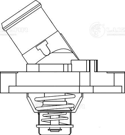 Luzar LT 1437 - Термостат для а/м Infiniti FX II (S51) (08-) 3.7i (с алюм. корпусом) (LT 1437) autosila-amz.com