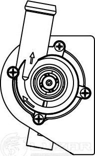 Luzar LWP 1811 - Насос водяной (электр.) для а/м Skoda Octavia A5 (04-)/VW Tiguan (08-) 1.4TSi/TFSi (LWP 1811) autosila-amz.com