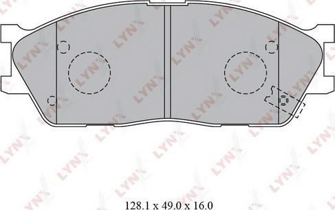 LYNXauto BD-4416 - Тормозные колодки, дисковые, комплект autosila-amz.com