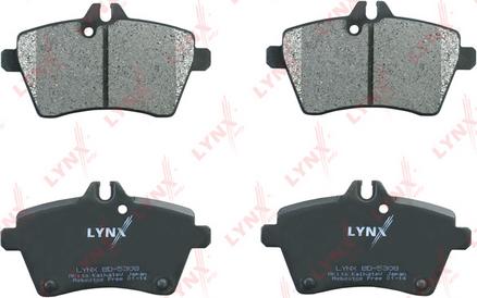 LYNXauto BD-5308 - Колодки тормозные передние \MB A150-200D(W169) 04> / B150-200D(W245) 05-11 autosila-amz.com