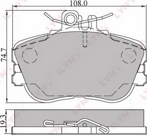 LPR 5P492 - Тормозные колодки, дисковые, комплект autosila-amz.com