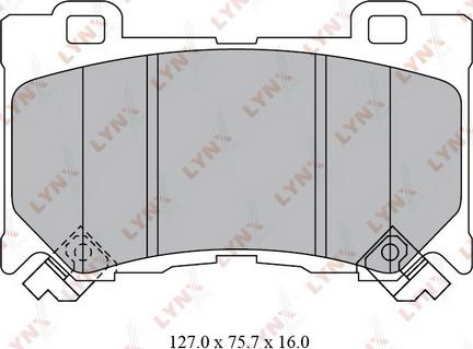 LYNXauto BD-5742 - Тормозные колодки, дисковые, комплект autosila-amz.com