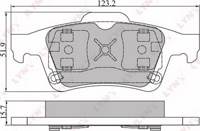 LYNXauto BD-6302 - Тормозные колодки, дисковые, комплект autosila-amz.com